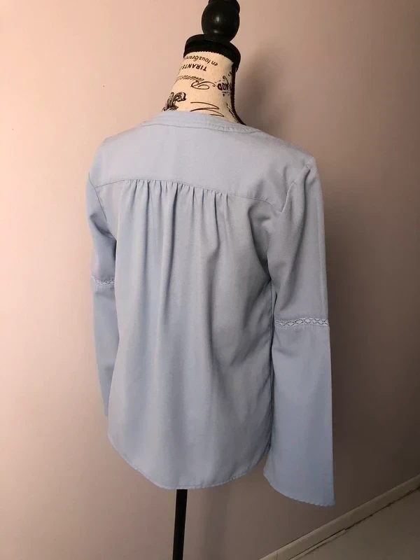 💙 Blusa azul cielo bordada – Lola Espeleta – T. S – Muy buen estado – photo 4
